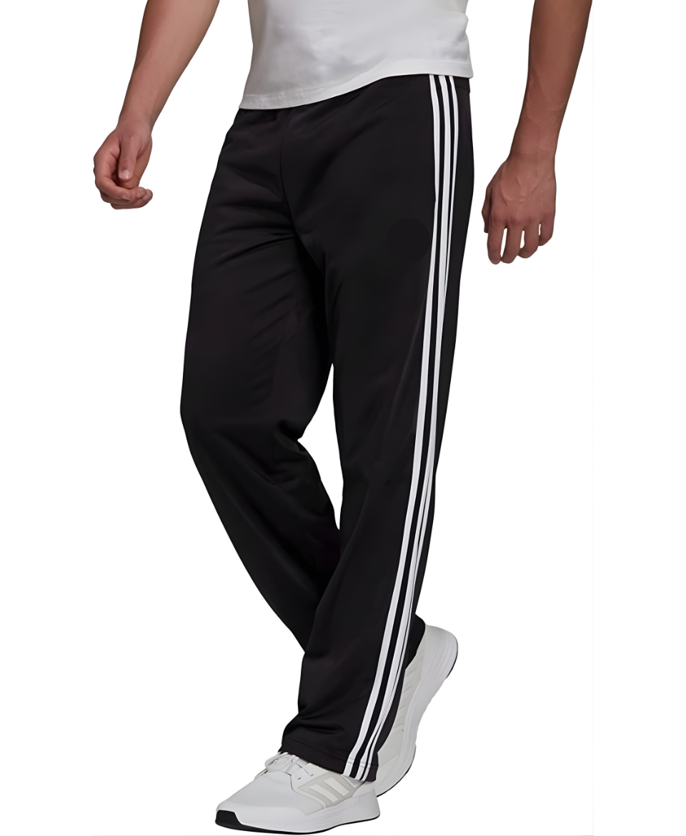 Untitled design (38) Men’s navy blue 3-stripes track pants with white side stripes, comfortable daily wear sports tracks for men